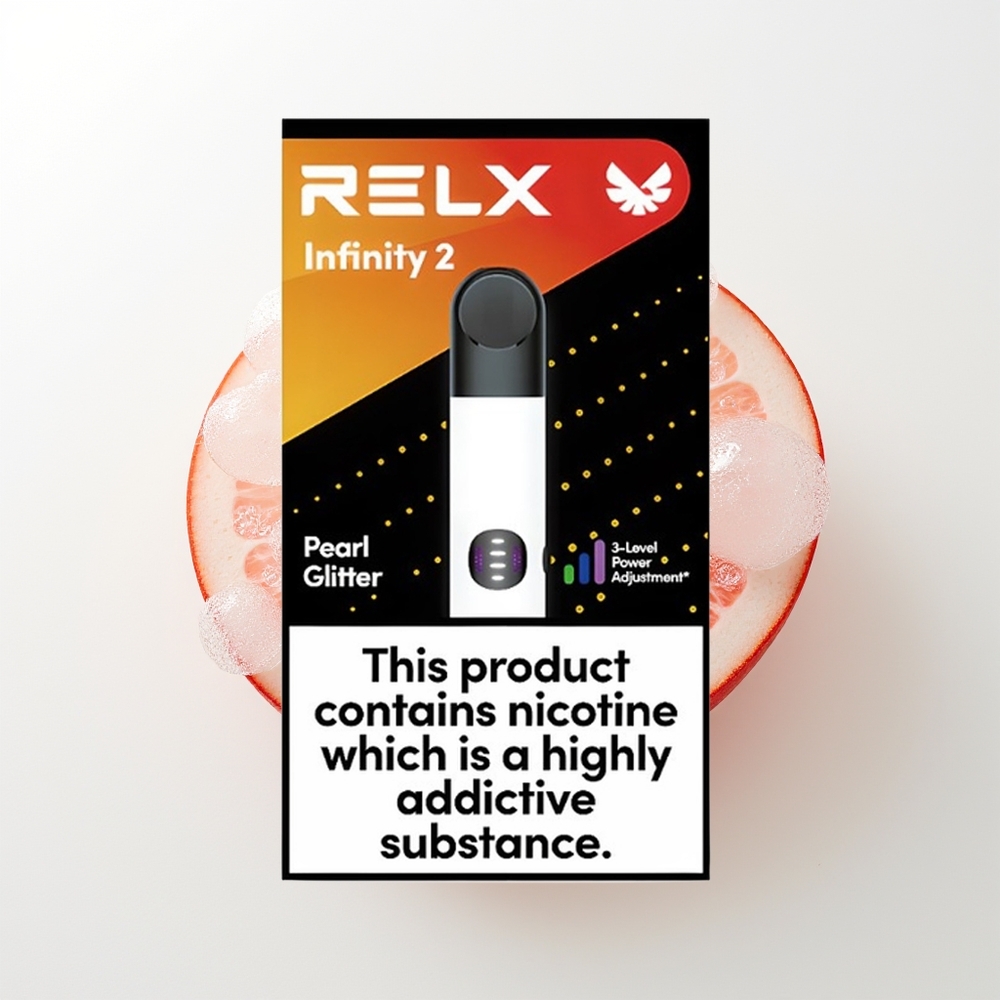 RELX Infinity 2 600-650 Pūšas Pērļu Pulveris 1.9 ml 440mAh USB-C