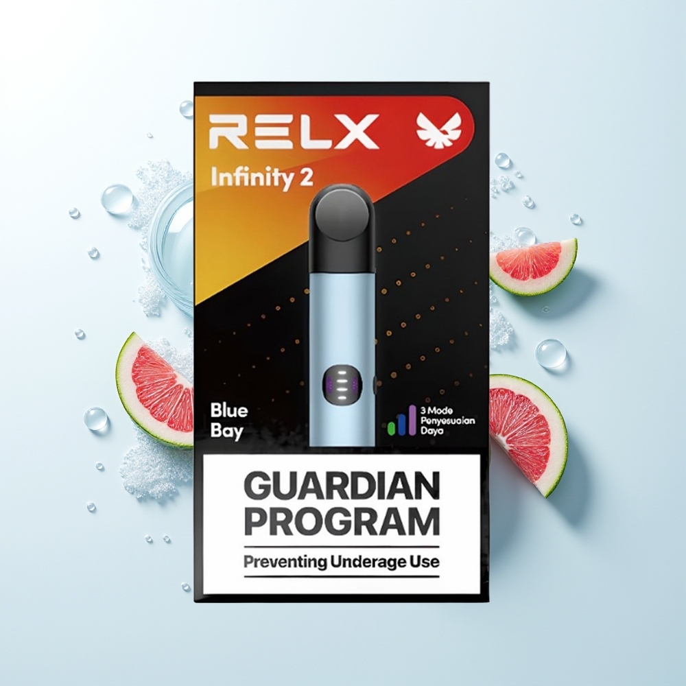 RELX Infinity 2 650 Pūšu Zilā Pods 1.9ml Metāla Korpusā USB-C