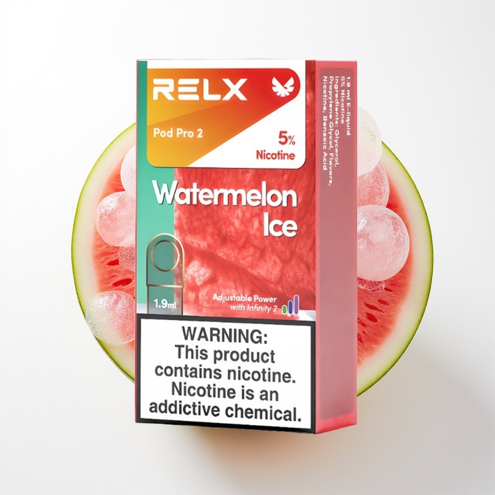 RELX Pod Pro 2 600 Pūšņi Arbūza Ledus 1.9ml 2/3 Podi 5.5W/6.5W/8W