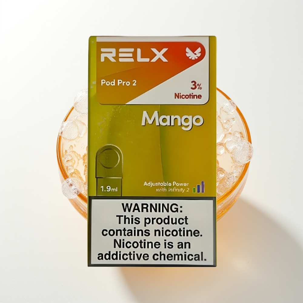 RELX Pod Pro 2 600 Pūksti 1.9ml Manga Ledus 5.5W/6.5W/8W 2/3 Podi