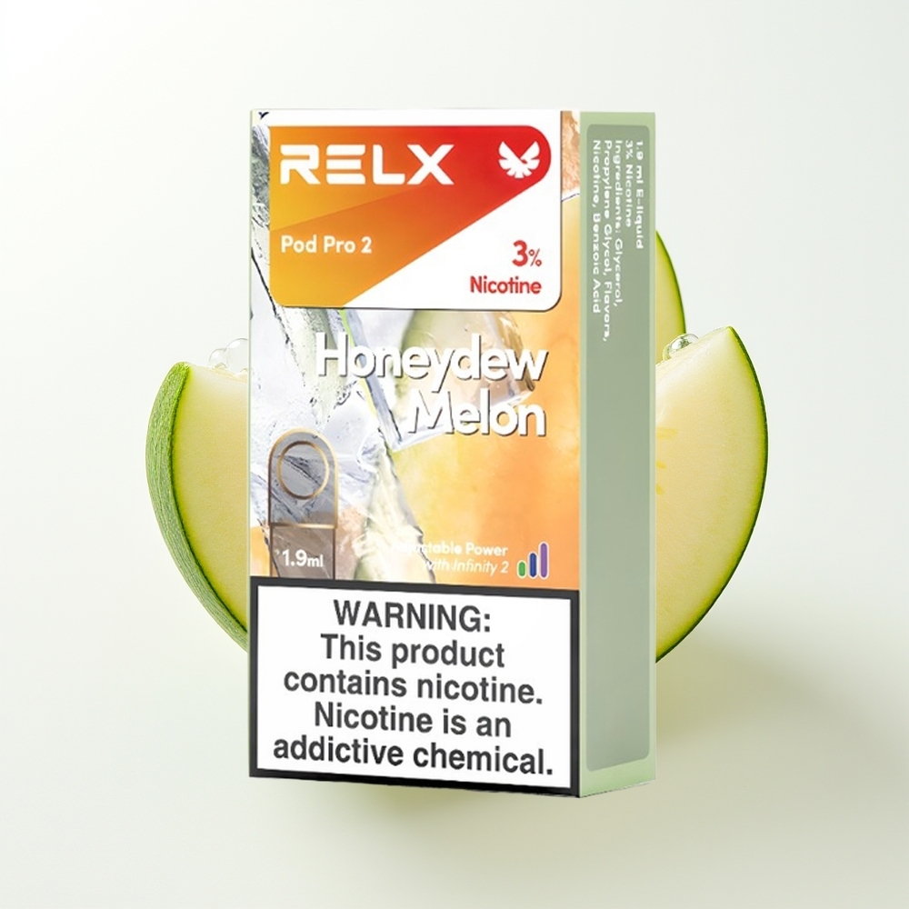 RELX Pod Pro 2 600 Pūtas Medūļa Melone 1.9ml 3 Režīmi