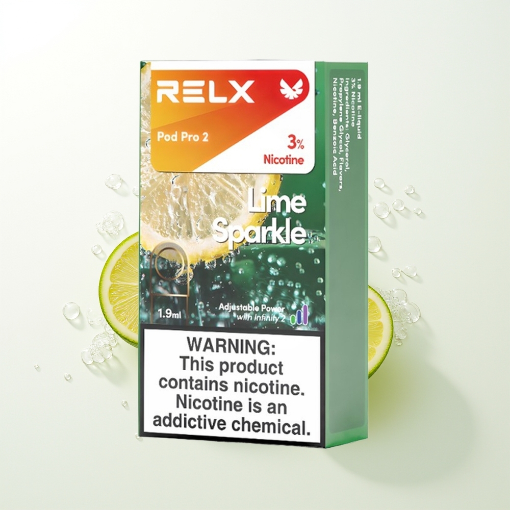 RELX Pod Pro 2 600 Pūti 1,9ml Zaļā Dzirkstele 3 Režīmi