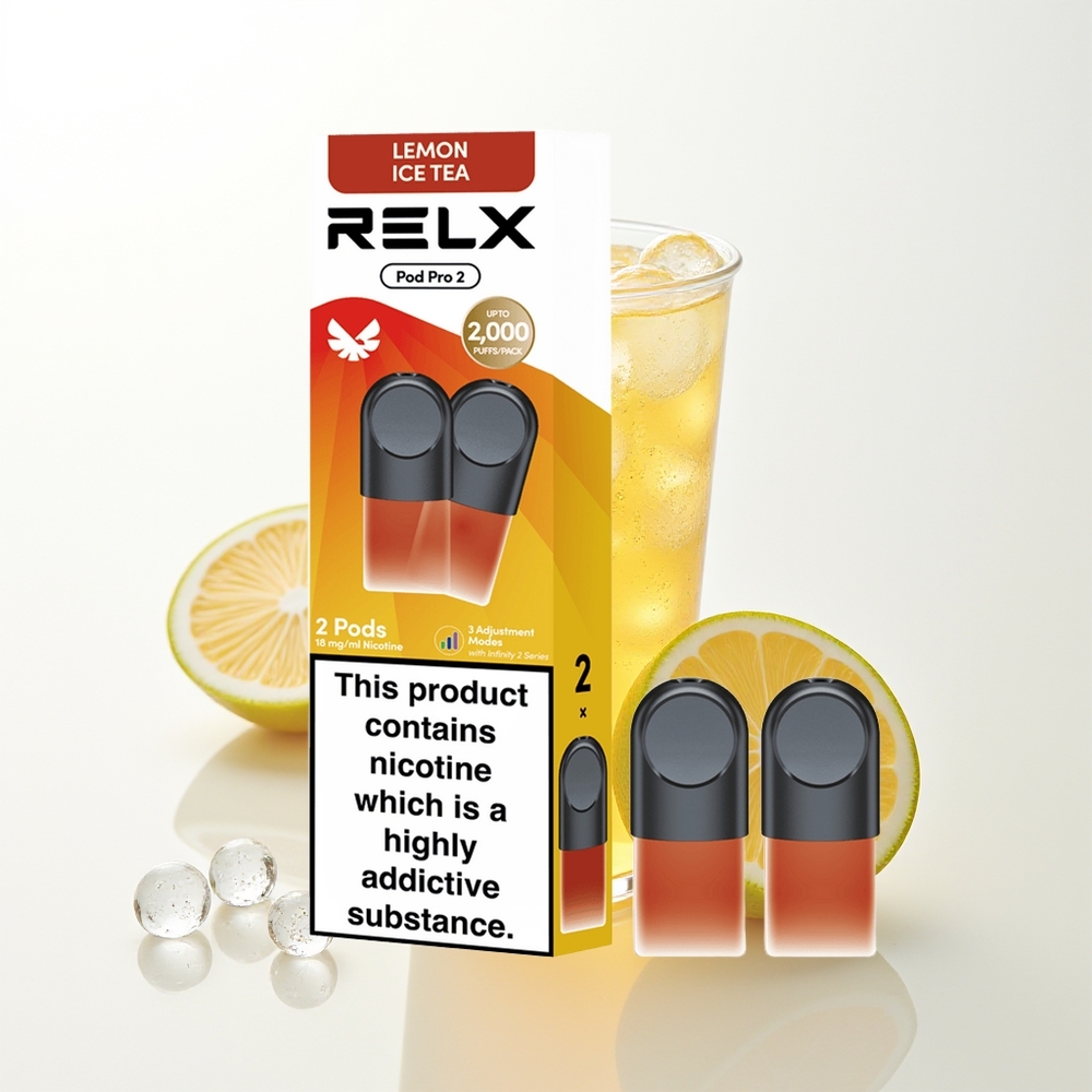 RELX Pod Pro 2 600 Pūti Tēja-Citronādes Ledus Tēja 1.9ml 3 Režīmi