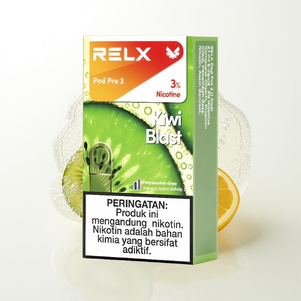 RELX Pod Pro 2 600 Pūtiņi 1.9ml 3 Režīmi Kivi Vētra