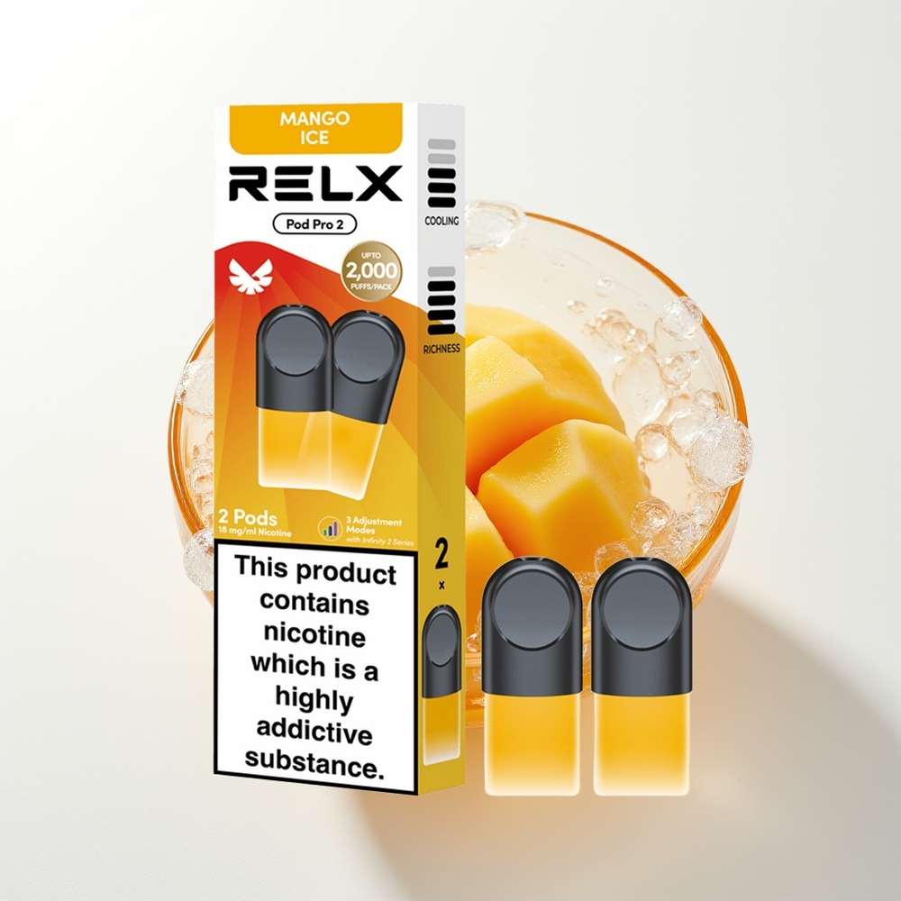 RELX Pod Pro 2 600 Pūšu Manga Ledus 1.9ml 3 Režīmi