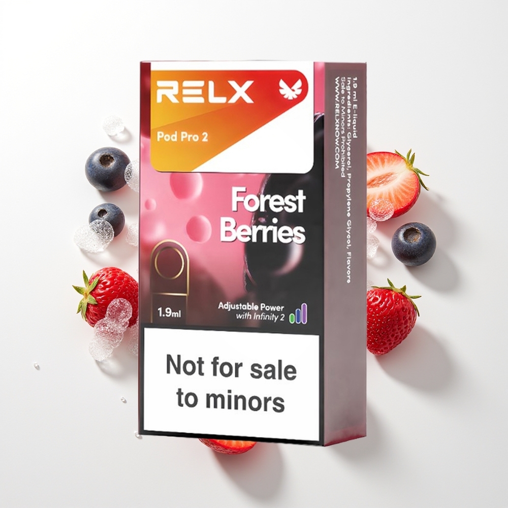 RELX Pod Pro 2 600 Pūšu Meža Ogus 1.9ml 3 Sprieguma Režīmi