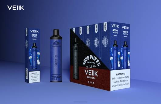 VEIIK Micko Era 4500 vienreizējās lietošanas 30 mg VEIIK E Liquid 2R8N7 enerģijas ledus