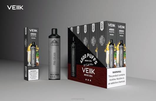 VEIIK Micko Era 4500 vienreizējās lietošanas 30 mg VEIIK Micko Q Latvija 2R8N4 pina colada