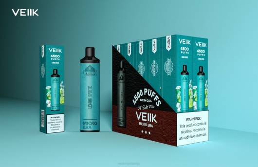 VEIIK Micko Era 4500 vienreizējās lietošanas 30 mg VEIIK Pod 2R8N5 citrona sprite
