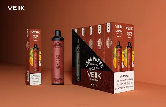VEIIK Micko Era 4500 vienreizējās lietošanas 30 mg VEIIK Vape Review 2R8N8 mango ledus