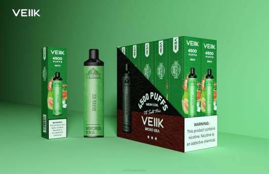 VEIIK Micko Era 4500 vienreizējās lietošanas 30 mg VEIIK Vape Riga 2R8N2 gvajaves ledus