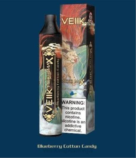 VEIIK Micko MAX vienreizējās lietošanas vape 1500 uzpūtienu VEIIK Airo Pod Latvija 2R8N46 melleņu kokvilnas konfekte