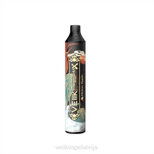VEIIK Micko MAX vienreizējās lietošanas vape 1500 uzpūtienu VEIIK E Liquid 2R8N47 melones ābols