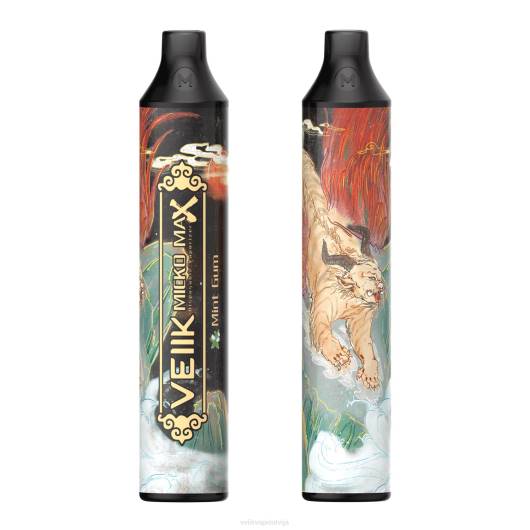 VEIIK Micko MAX vienreizējās lietošanas vape 1500 uzpūtienu VEIIK Moos Pod 2R8N50 piparmētru gumija