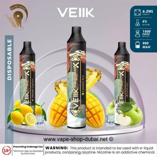 VEIIK Micko MAX vienreizējās lietošanas vape 1500 uzpūtienu VEIIK Pod 2R8N45 sulīgs ledus