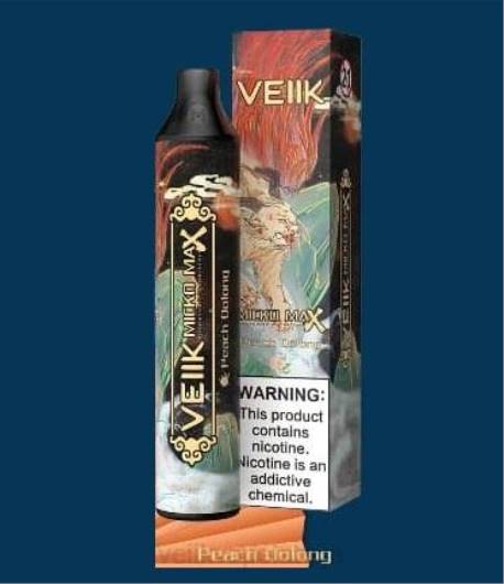 VEIIK Micko MAX vienreizējās lietošanas vape 1500 uzpūtienu VEIIK Vape Latvija 2R8N51 persiku oolong
