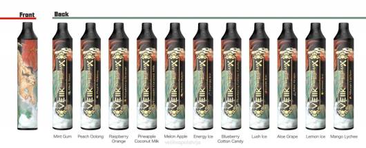 VEIIK Micko MAX vienreizējās lietošanas vape 1500 uzpūtienu VEIIK Vape Review 2R8N48 citronu ledus