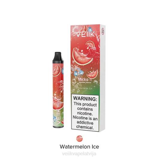 VEIIK Micko Pie vienreizējās lietošanas vape 600 uzpūtienus VEIIK Vape Latvija 2R8N21 arbūzu ledus