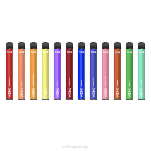 VEIIK Ticko vienreizējās lietošanas vape 1200 uzpūt VEIIK Vape Latvija 2R8N31 vairākas garšas